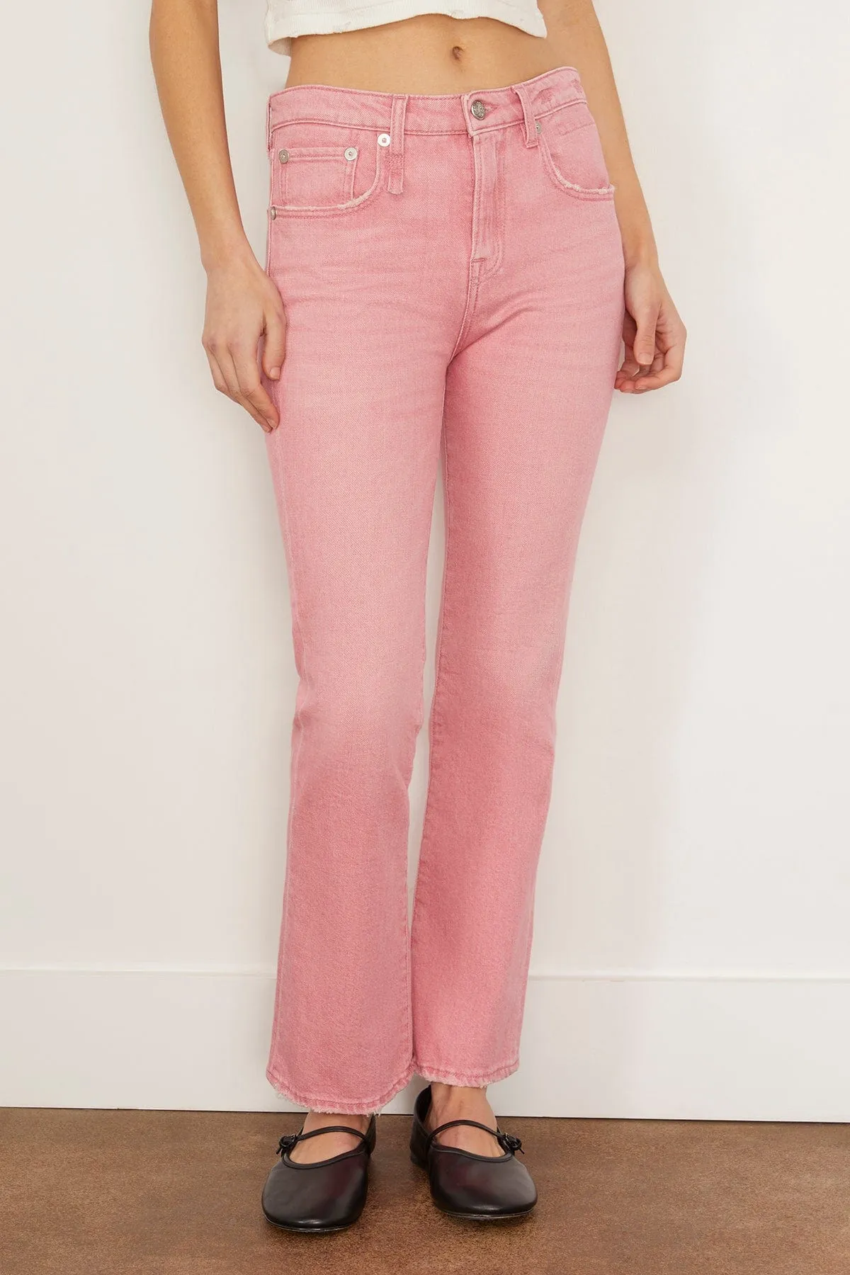 Kick Fit Jean in Coral Stretch