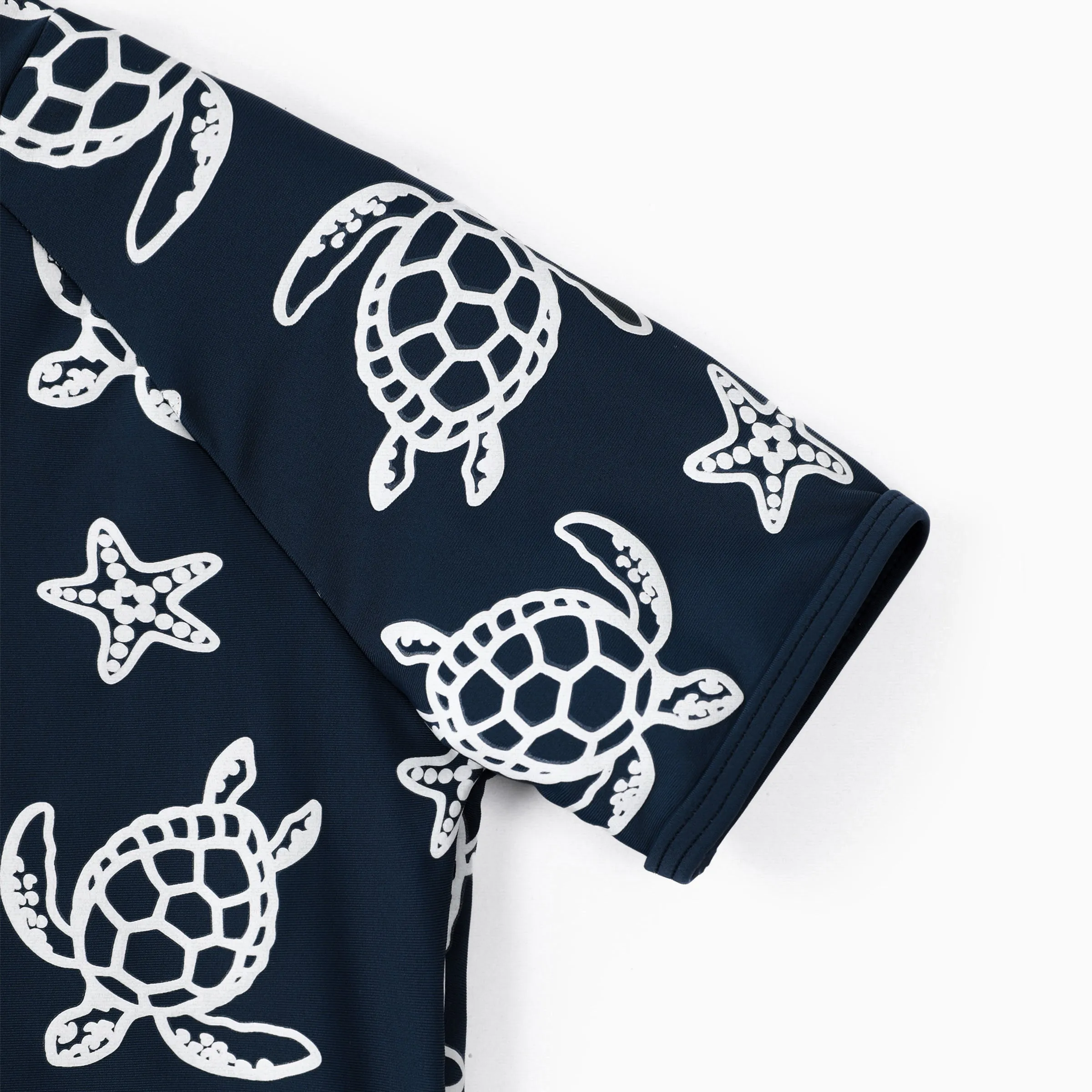 Kid Boy/Girl 2pcs Marine Animal Print Swimsuit with Swimming Cap