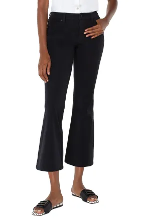 Liverpool Black Hannah Crop Flare Jean