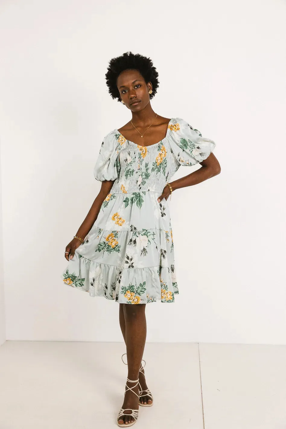 Mariko Smocked Floral Dress - FINAL SALE