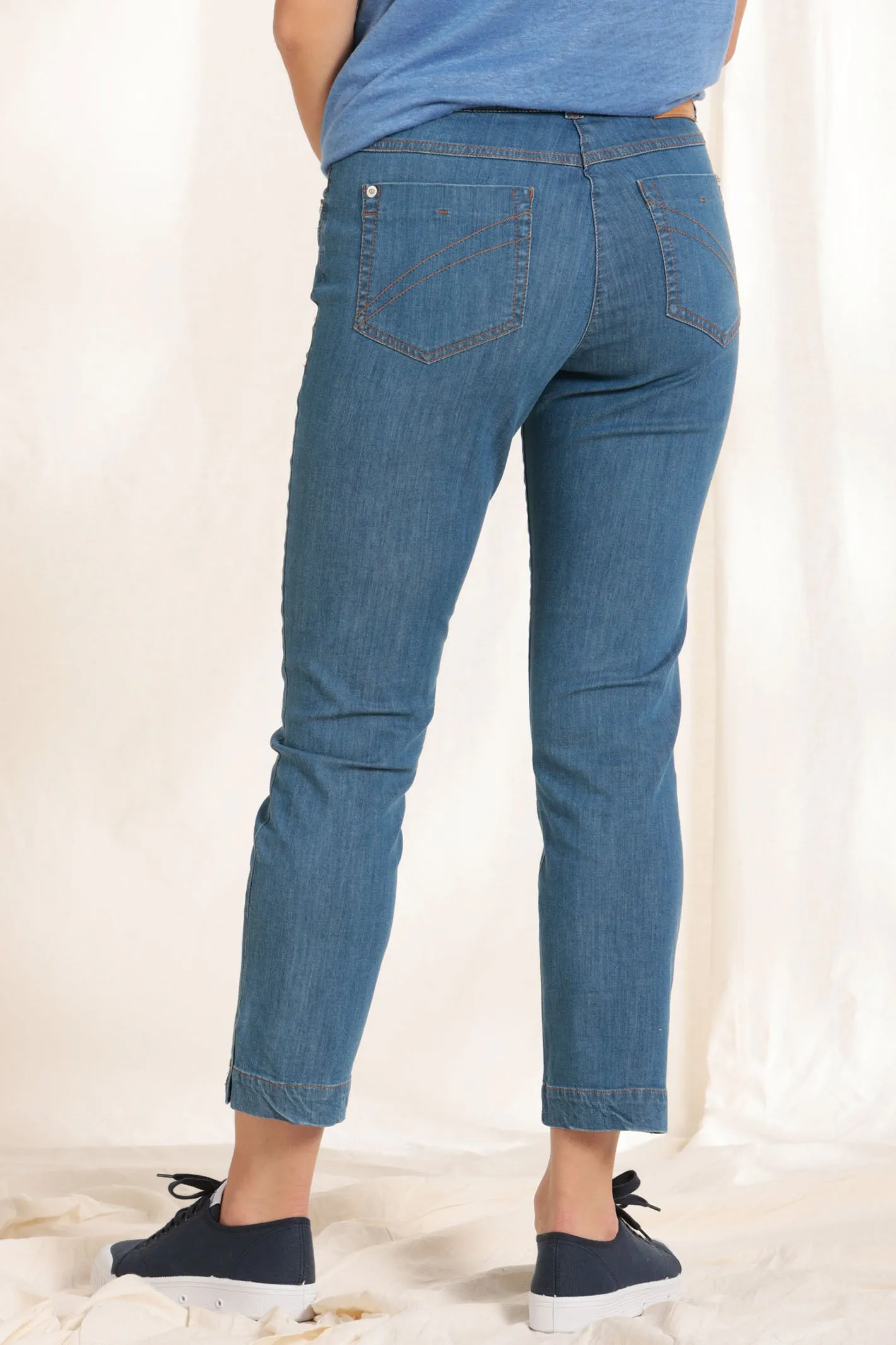 Mat De Misaine Primocour-34728 U245 Bleach Cropped Jeans