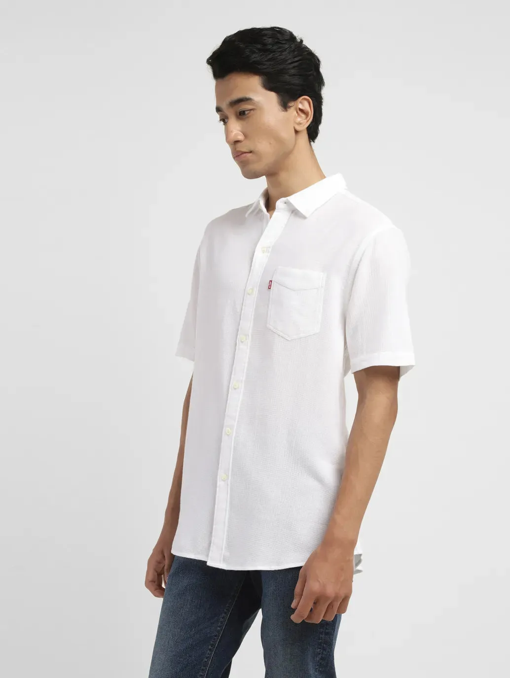 Men's Textured Slim Fit Shirt