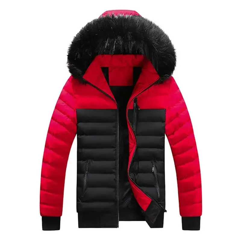 Men's Winter Parka Jacket – Thickened, Heat-Retaining Hooded Coat with Detachable Hat, Windproof and Warm High-Quality Cotton Outerwear