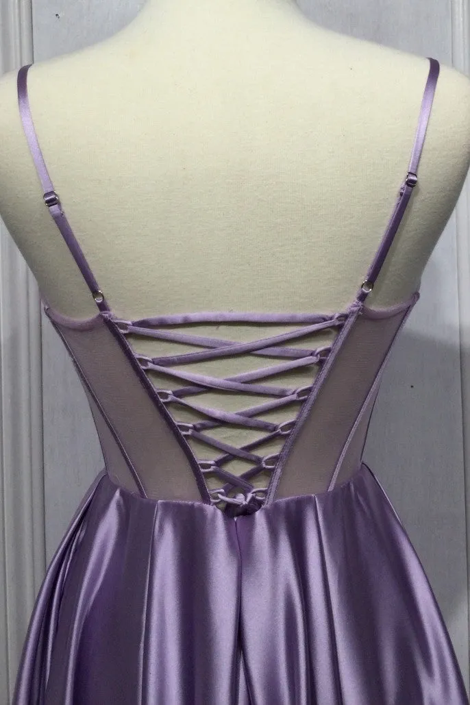 Modern Love | Corset Satin A Line gown with Bust Embellishment | LaDivine CD276