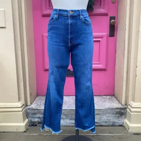 MOTHER the insider crop step fray jeans size 14