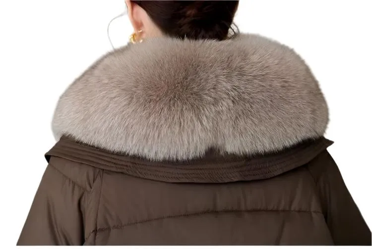 New Women's Winter Short Padded Jacket - Thick Cotton Parka with Fur Collar | Casual Black Outerwear