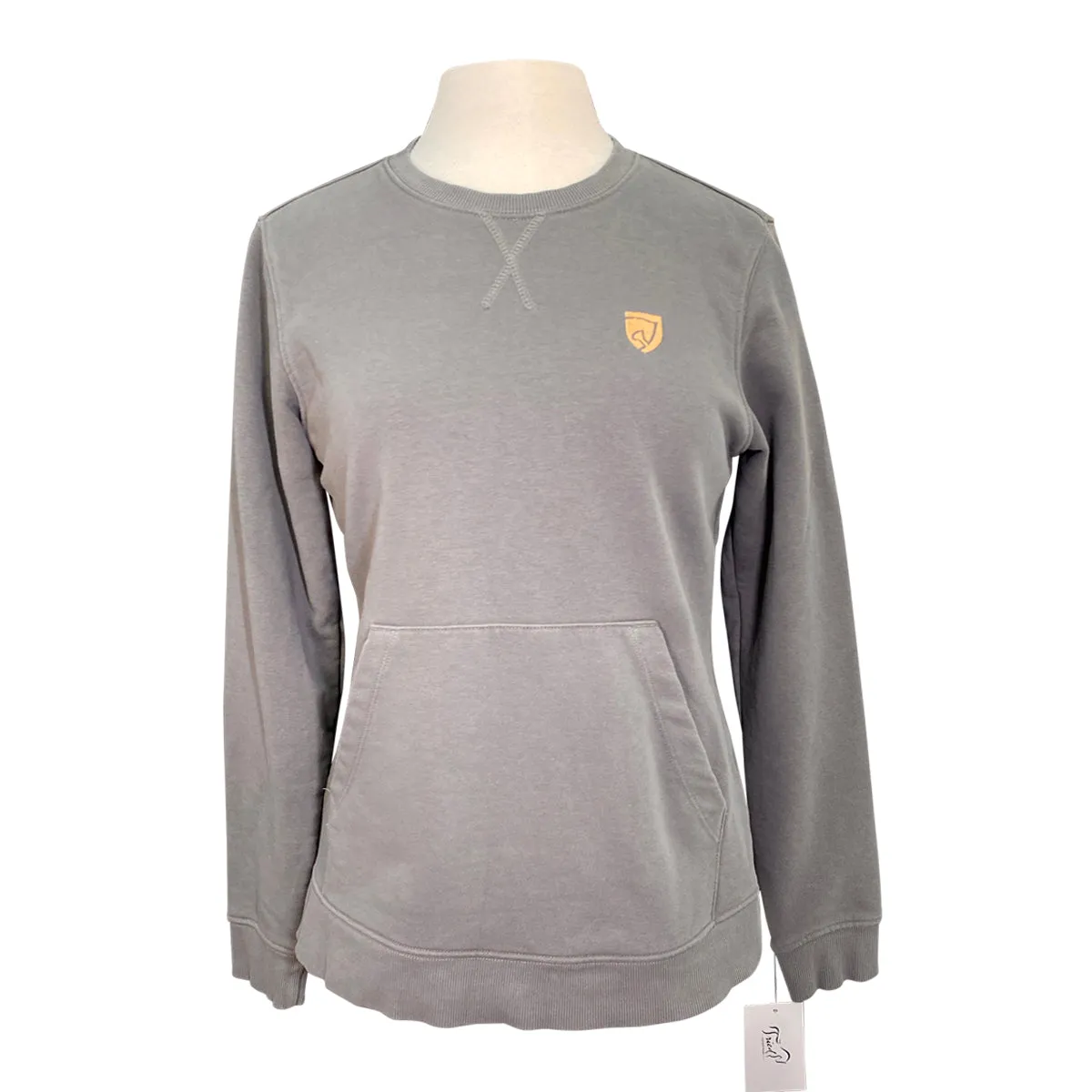 Noble Equestrian Ladies' Stable Ready Sweatshirt in Grey - Women's Small