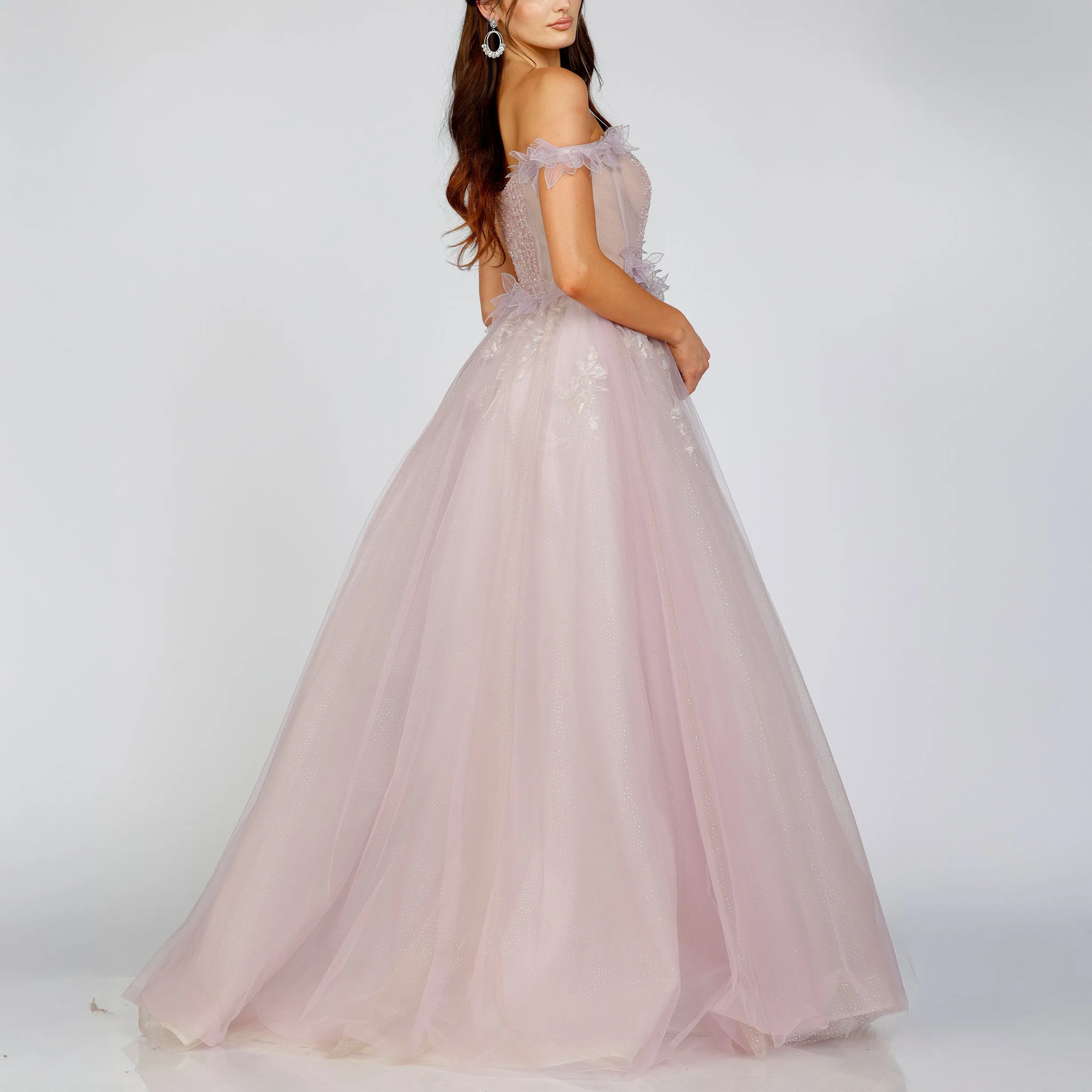 Off-Shoulder Corset Ballgown