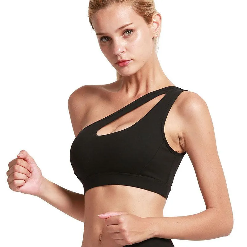 One-shoulder Shockproof Running Bra