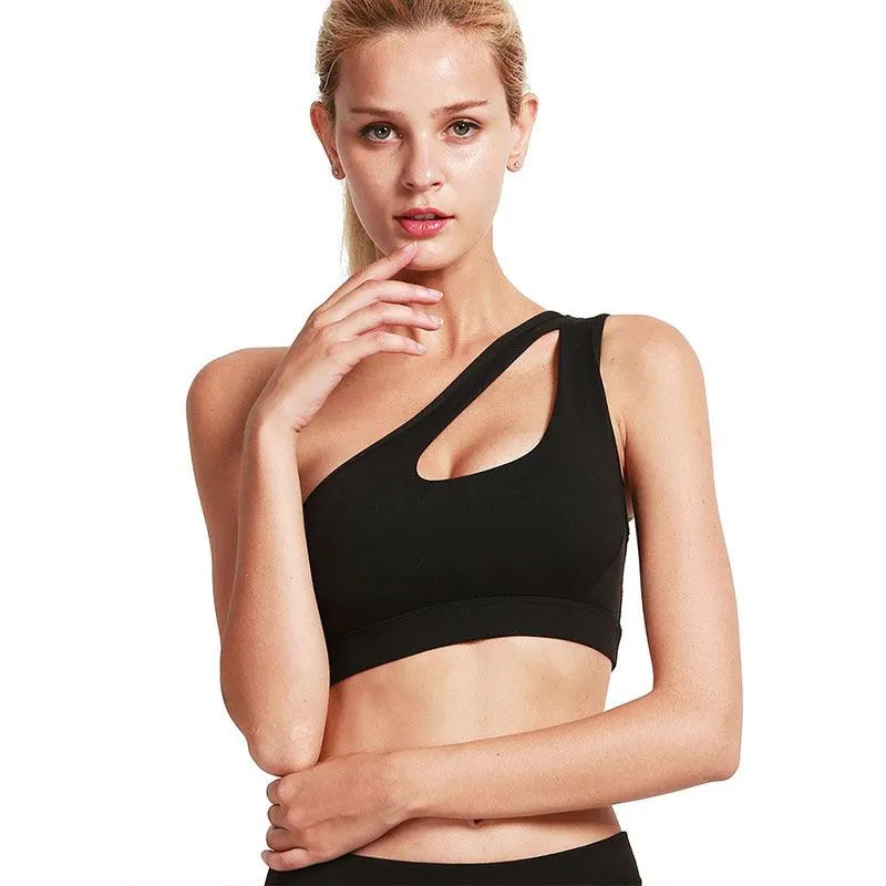 One-shoulder Shockproof Running Bra