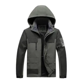 Parka Homme ForceHiver - Vert Militaire Coupe-Vent
