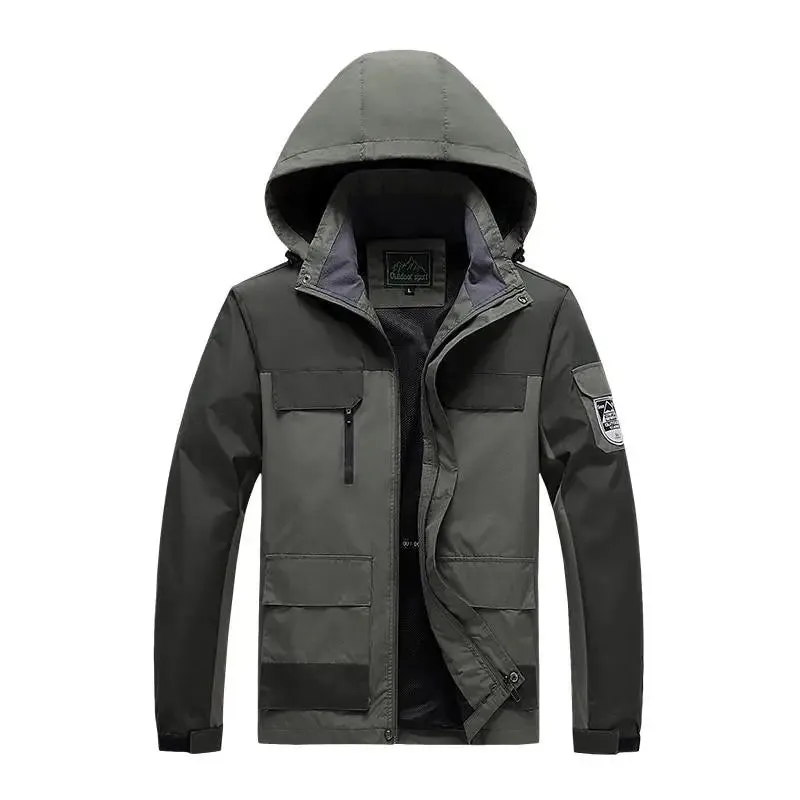 Parka Homme ForceHiver - Vert Militaire Coupe-Vent