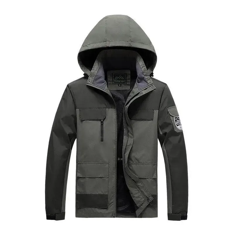 Parka Homme ForceHiver - Vert Militaire Coupe-Vent