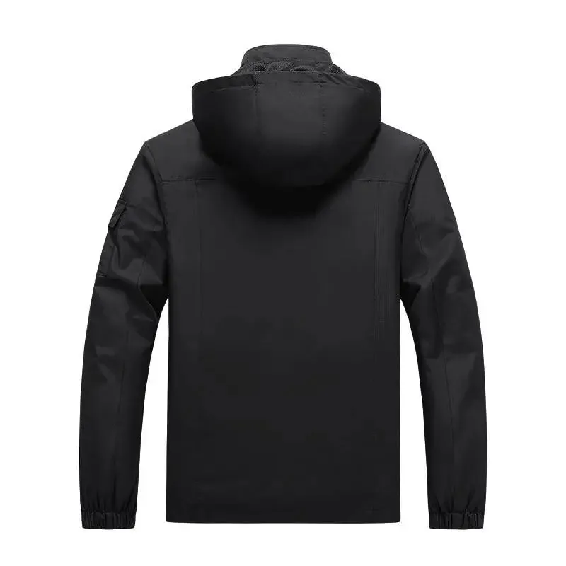 Parka Homme ForceHiver - Vert Militaire Coupe-Vent