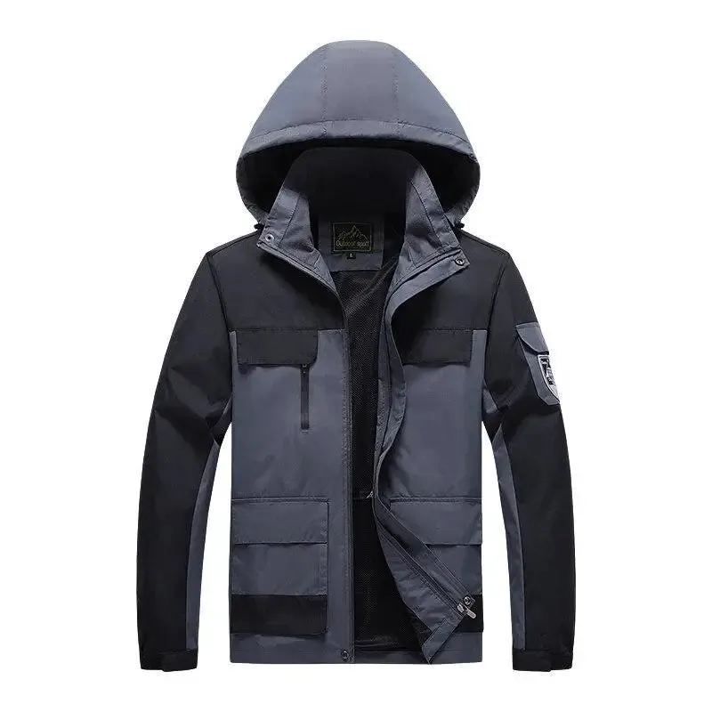 Parka Homme ForceHiver - Vert Militaire Coupe-Vent