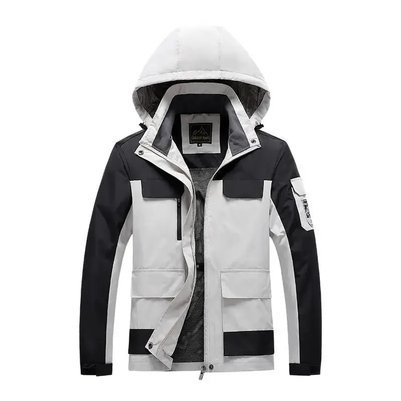 Parka Homme ForceHiver - Vert Militaire Coupe-Vent