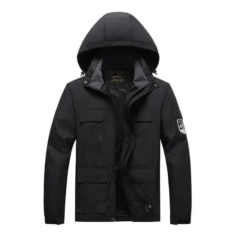 Parka Homme ForceHiver - Vert Militaire Coupe-Vent
