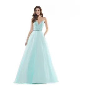  Sparkling Sequin Tiered Ballgown