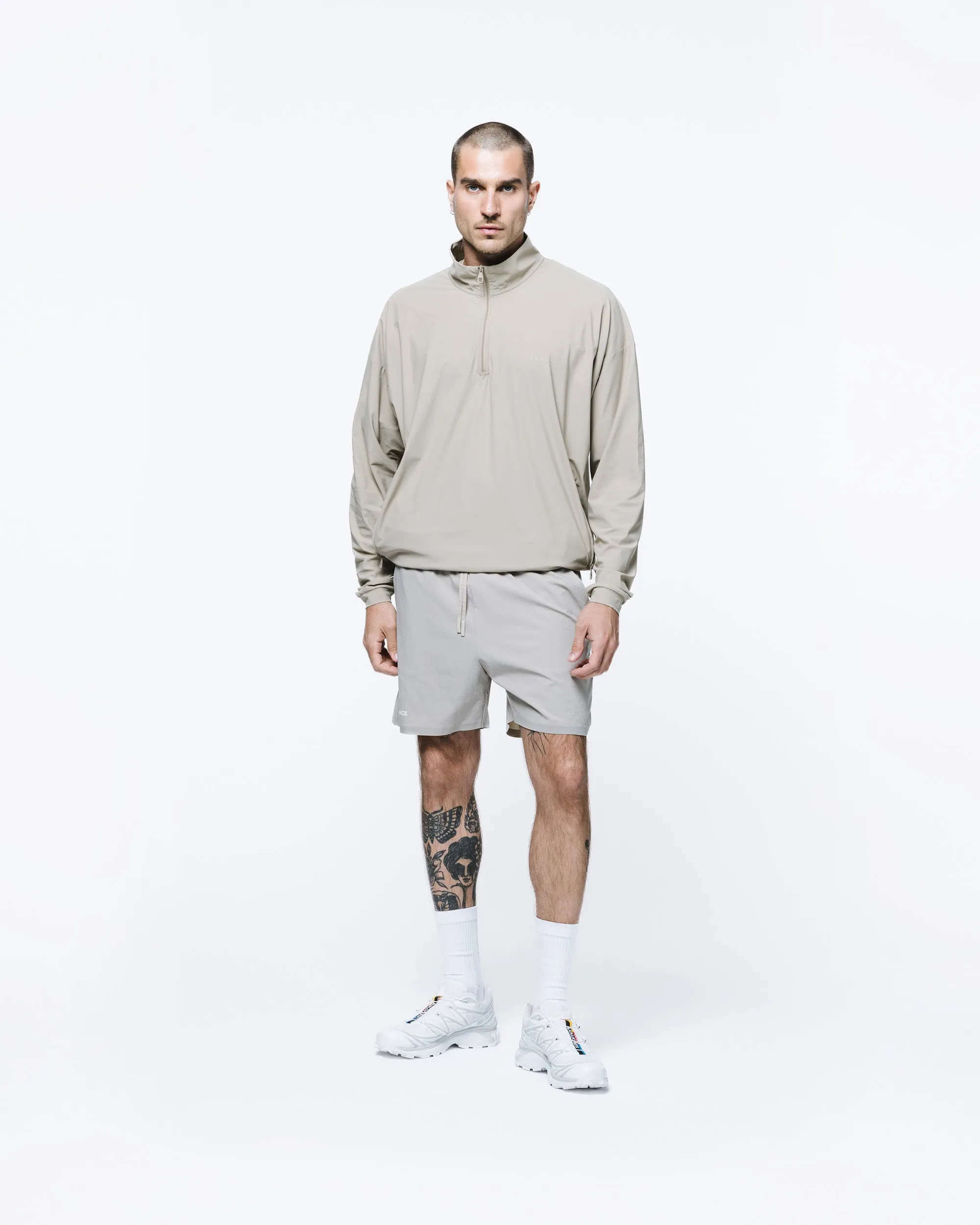 PERFORMANCE CLUB 1/4 ZIP JACKET - TAUPE