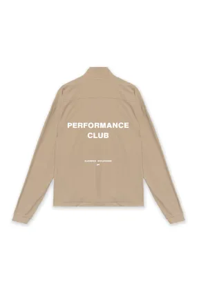 PERFORMANCE CLUB 1/4 ZIP JACKET - TAUPE