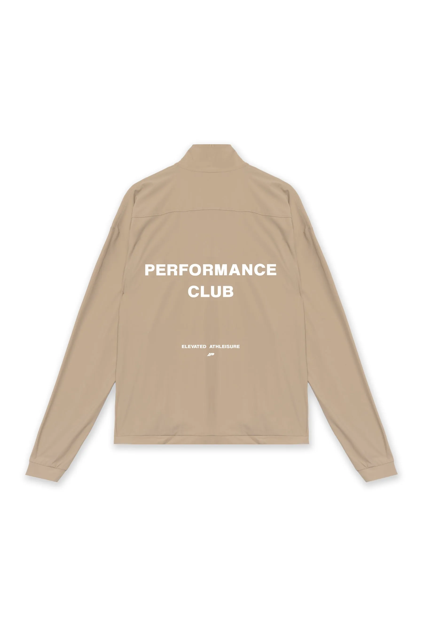 PERFORMANCE CLUB 1/4 ZIP JACKET - TAUPE