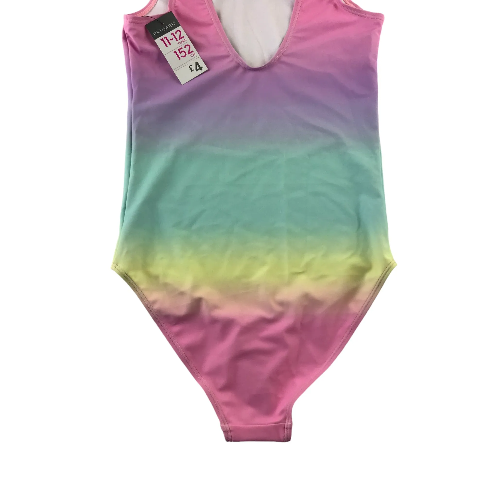 Primark swimsuit 11-12 years multicolour pastel mermaid squad one piece cossie