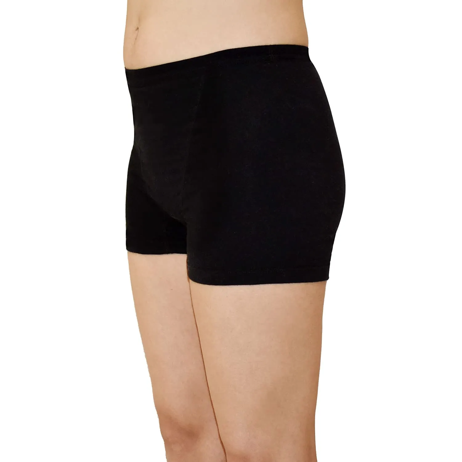 QNIX Boxer Brief Period Underwear | Small | Black | Pack of 2