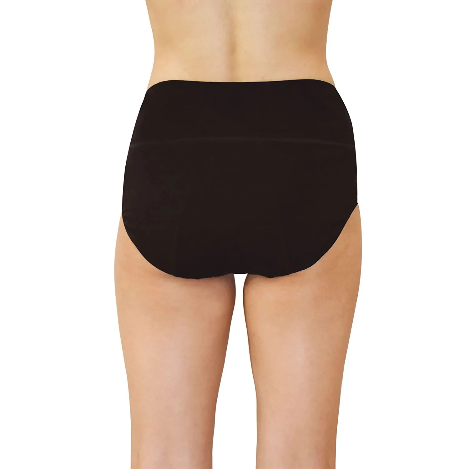 QNIX High Cut Period Underwear | Small | Black | Pack of 2
