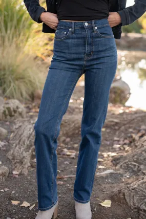 Rae Roxbury High Rise Straight Leg Denim