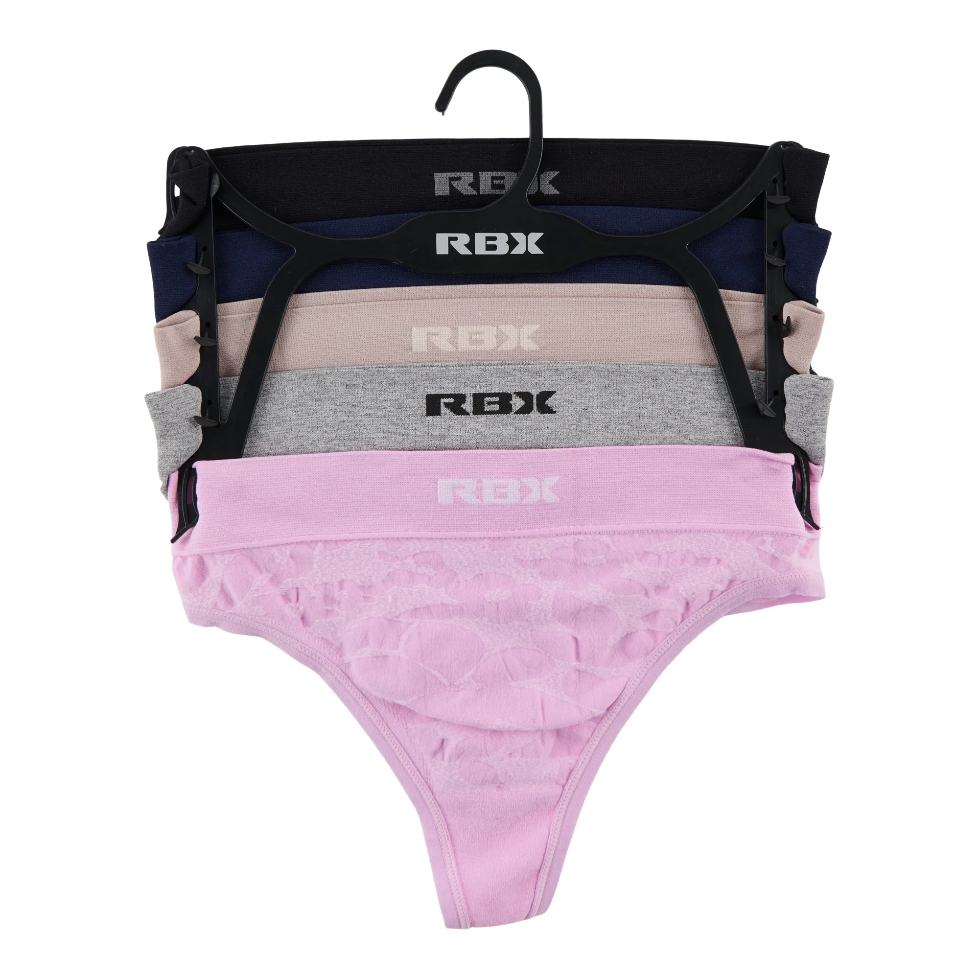 RBX Women's Seamless Thongs, 5-Pack