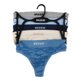 RBX Women's Seamless Thongs, 5-Pack