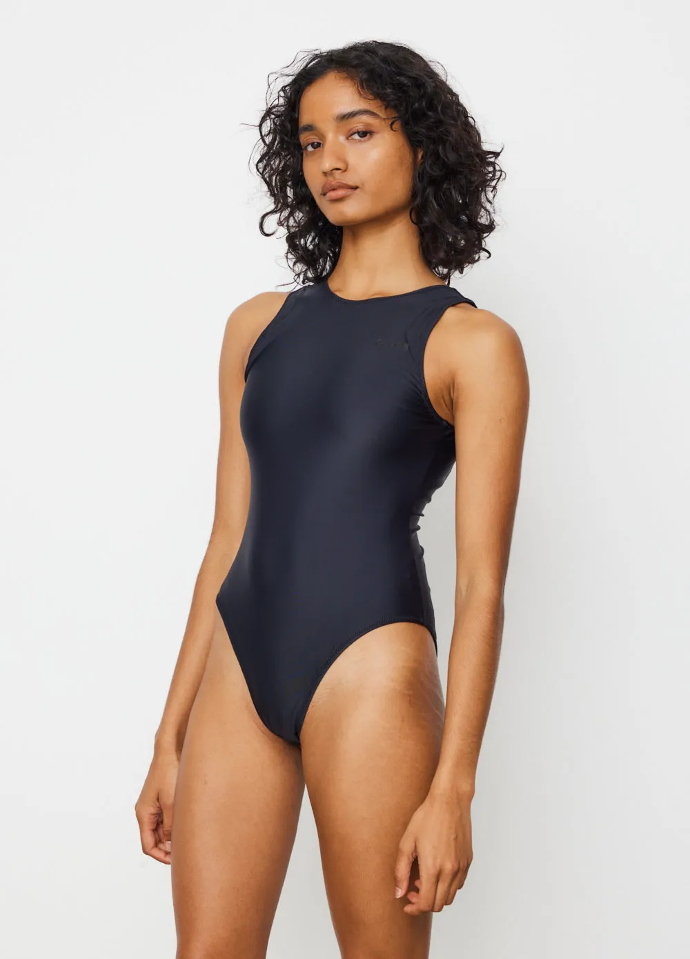 Recycled Core Solid Sporty Swimsuit
