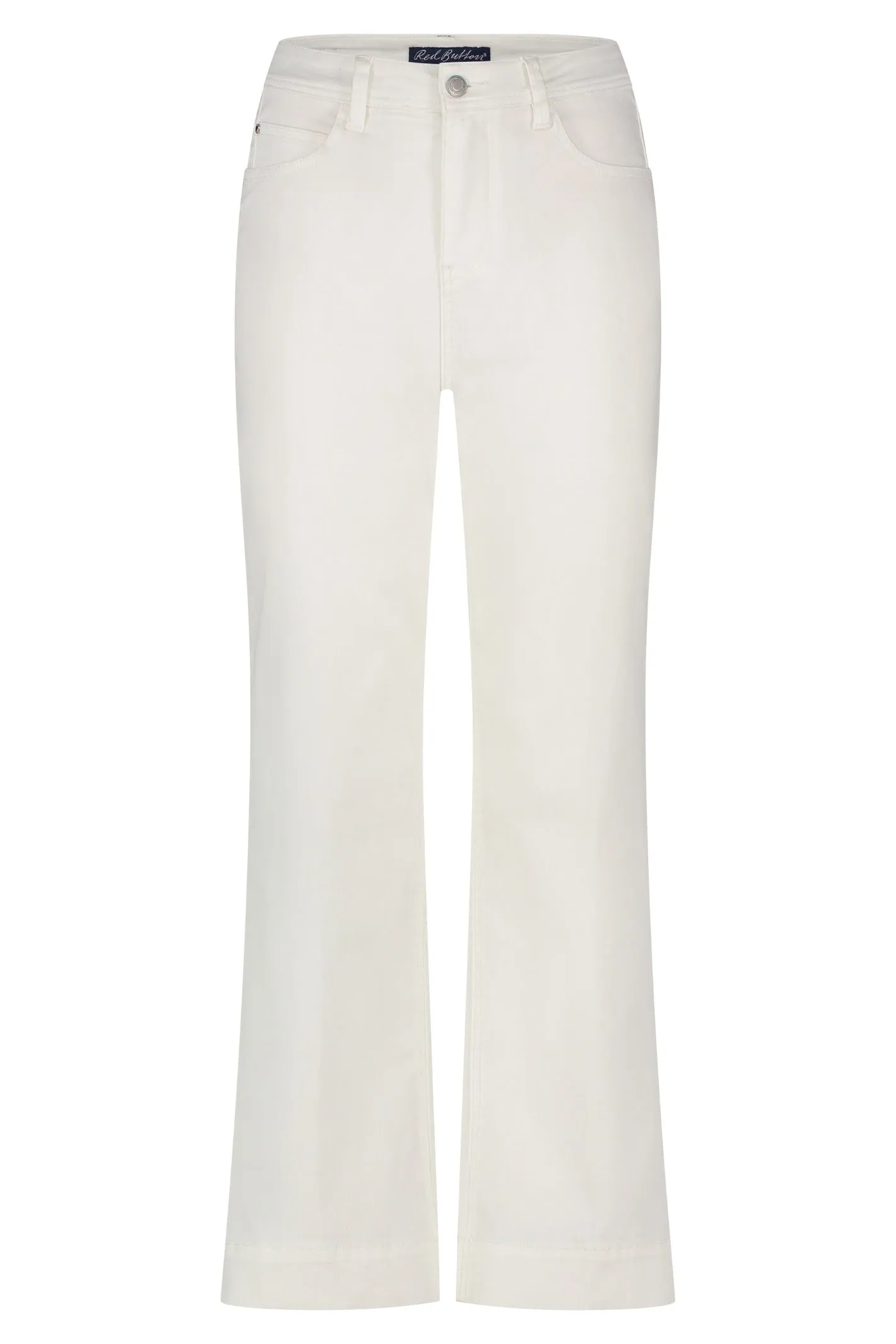 Red Button SRB4428A Conny 5-pocket White Cropped 67cm Wide Jeans