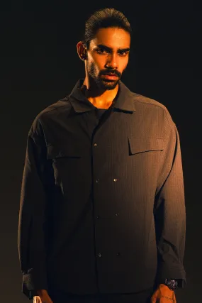 Regular-Fit Textured Overshirt