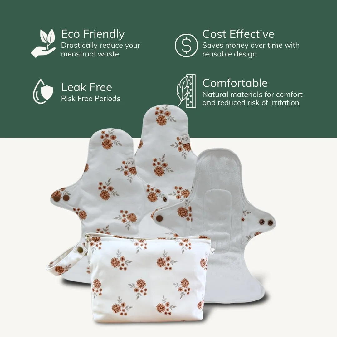Reusable Period Pad Bundle | Medium
