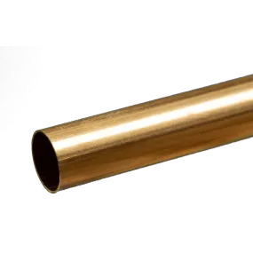Round Brass Tube: 1/2" OD x 0.014" Wall x 12" Long (1 Piece)