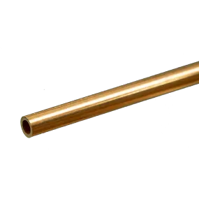 Round Brass Tube: 3/16" OD x 0.029" Wall x 12" Long (1 Piece)