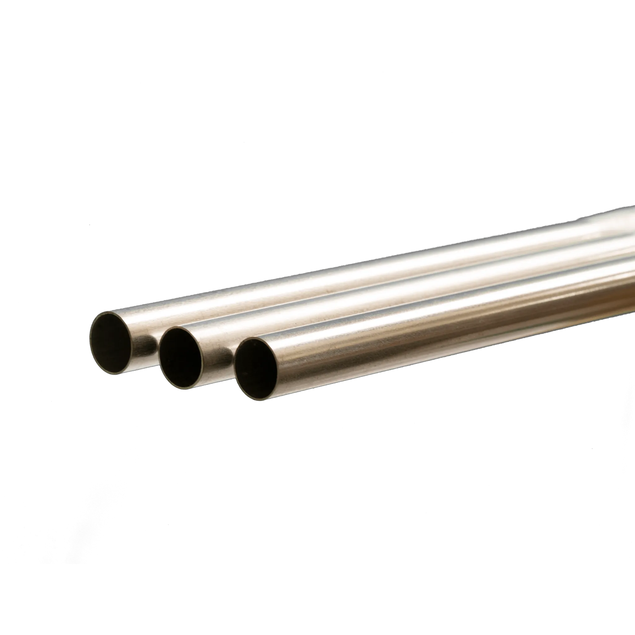 Round Brass Tube: 4mm OD x 0.225mm Wall x 1 Meter Long (4 Pieces)