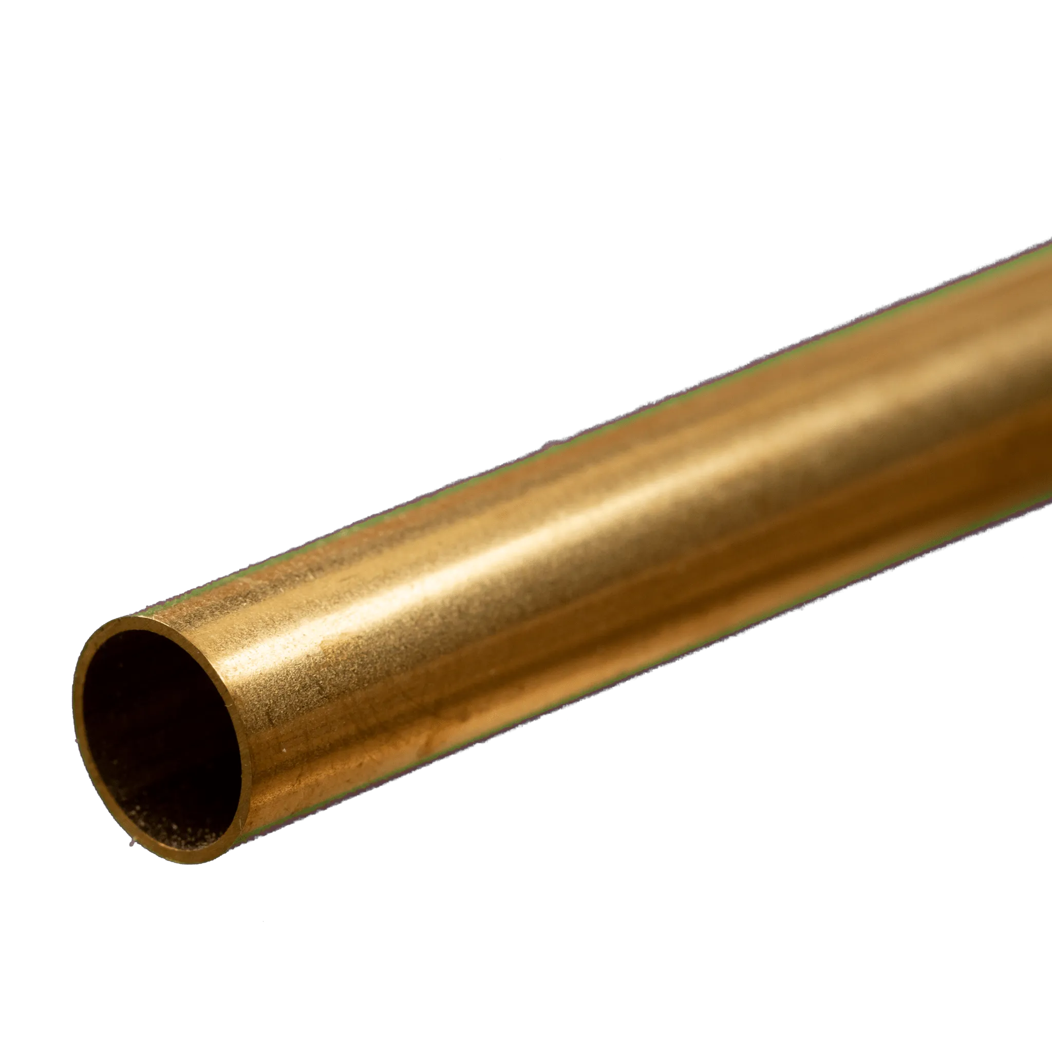 Round Brass Tube: 9mm OD x 0.45mm Wall x 300mm Long (1 Piece)