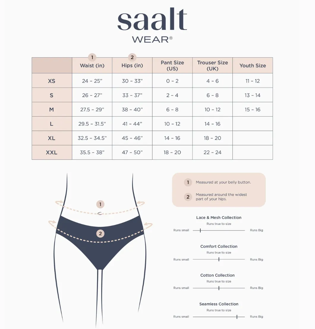 Saalt - Leakproof Cotton Bikini - Heavy