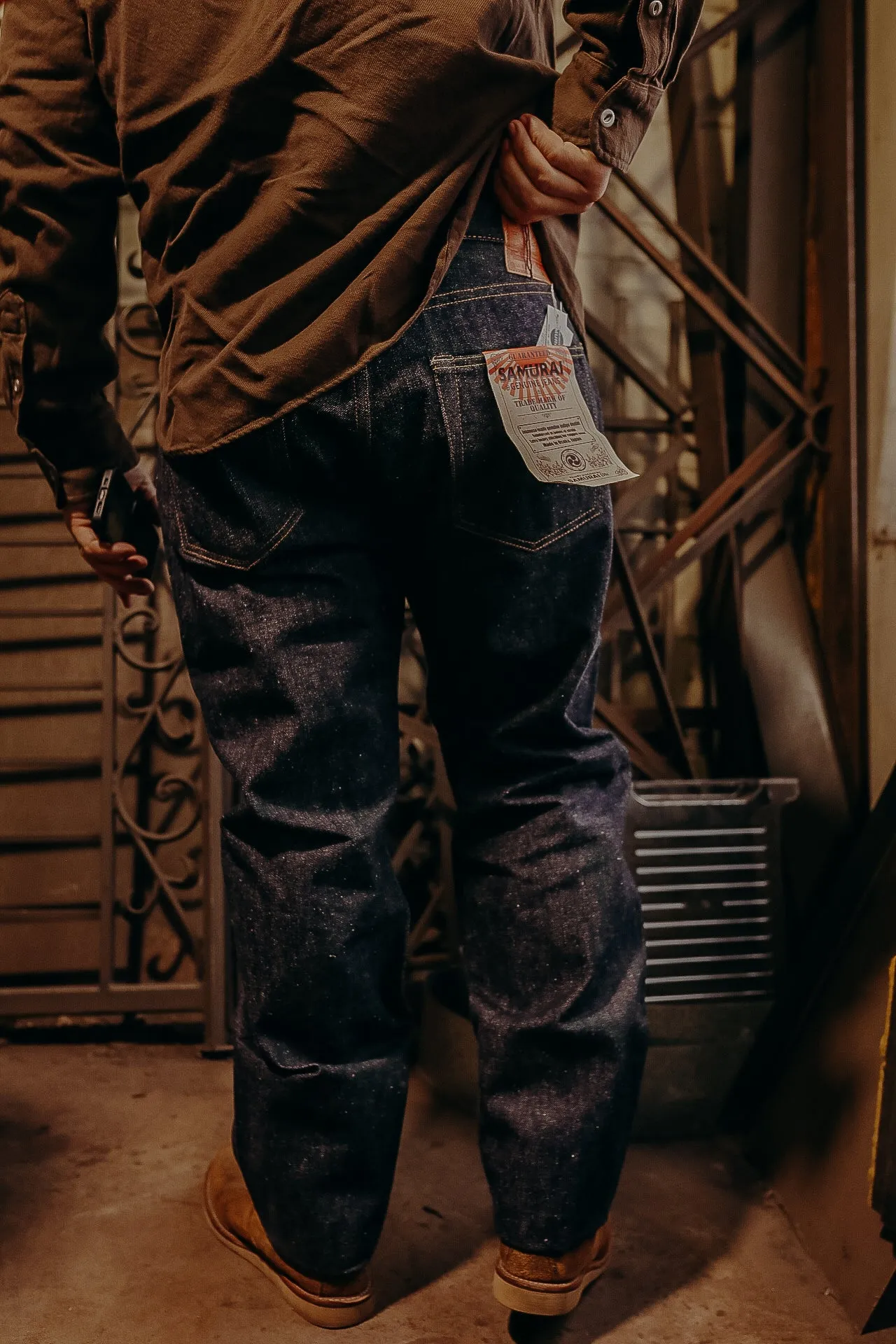 Samurai '47 Style Regular Straight Jeans - 15oz Indigo (S510HX)