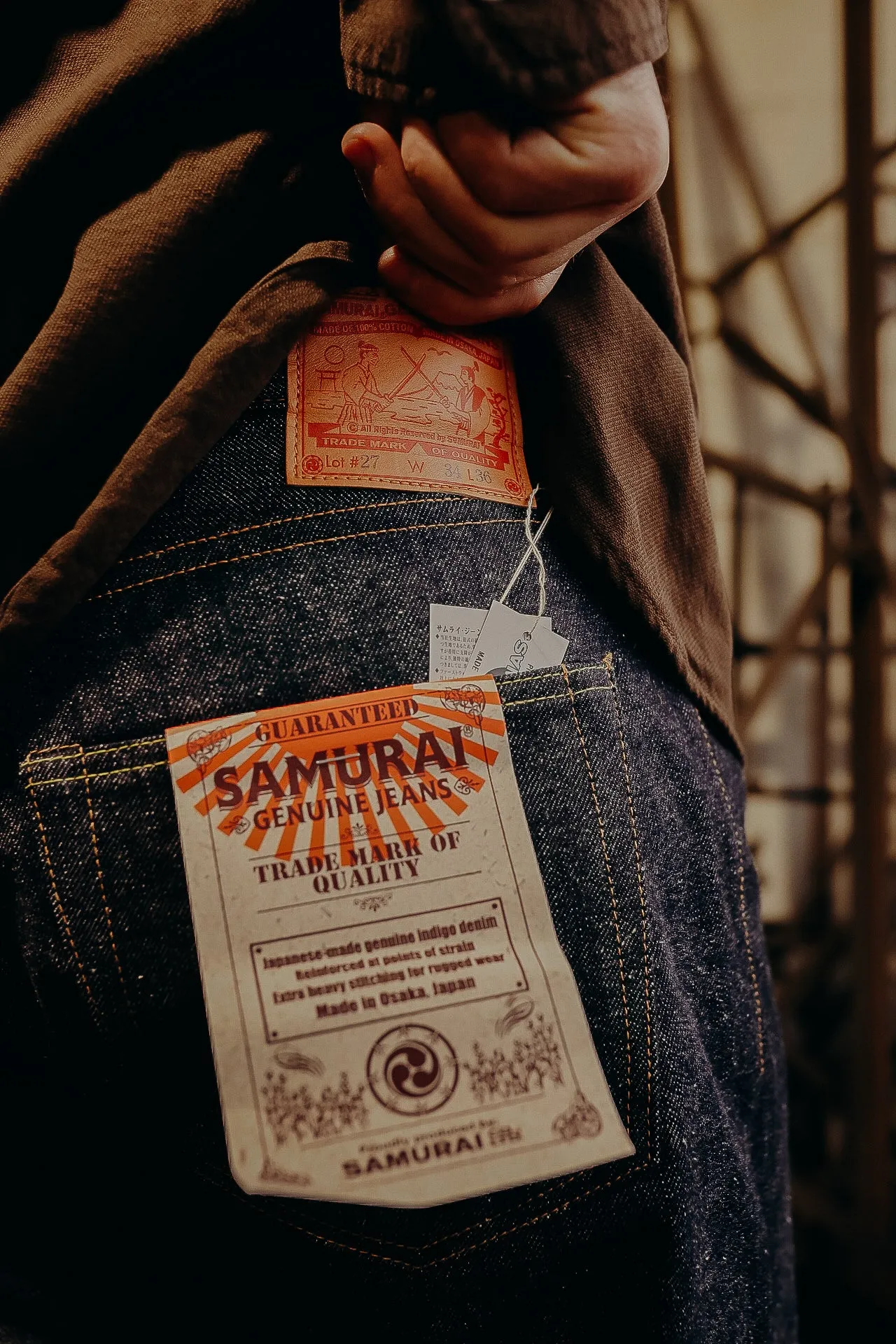 Samurai '47 Style Regular Straight Jeans - 15oz Indigo (S510HX)