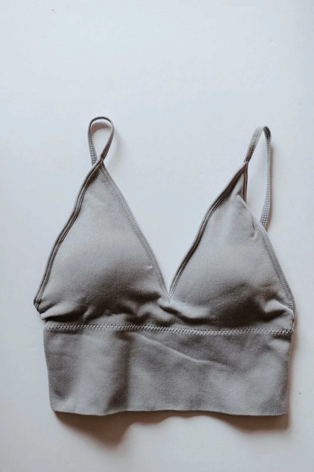 seamless ribbed bralette