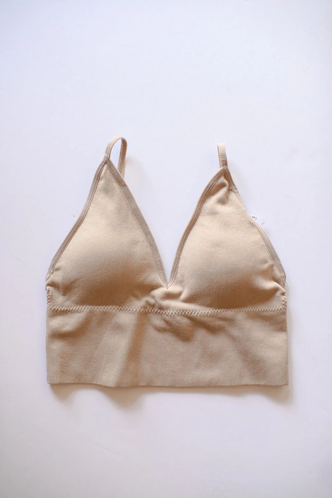 seamless ribbed bralette