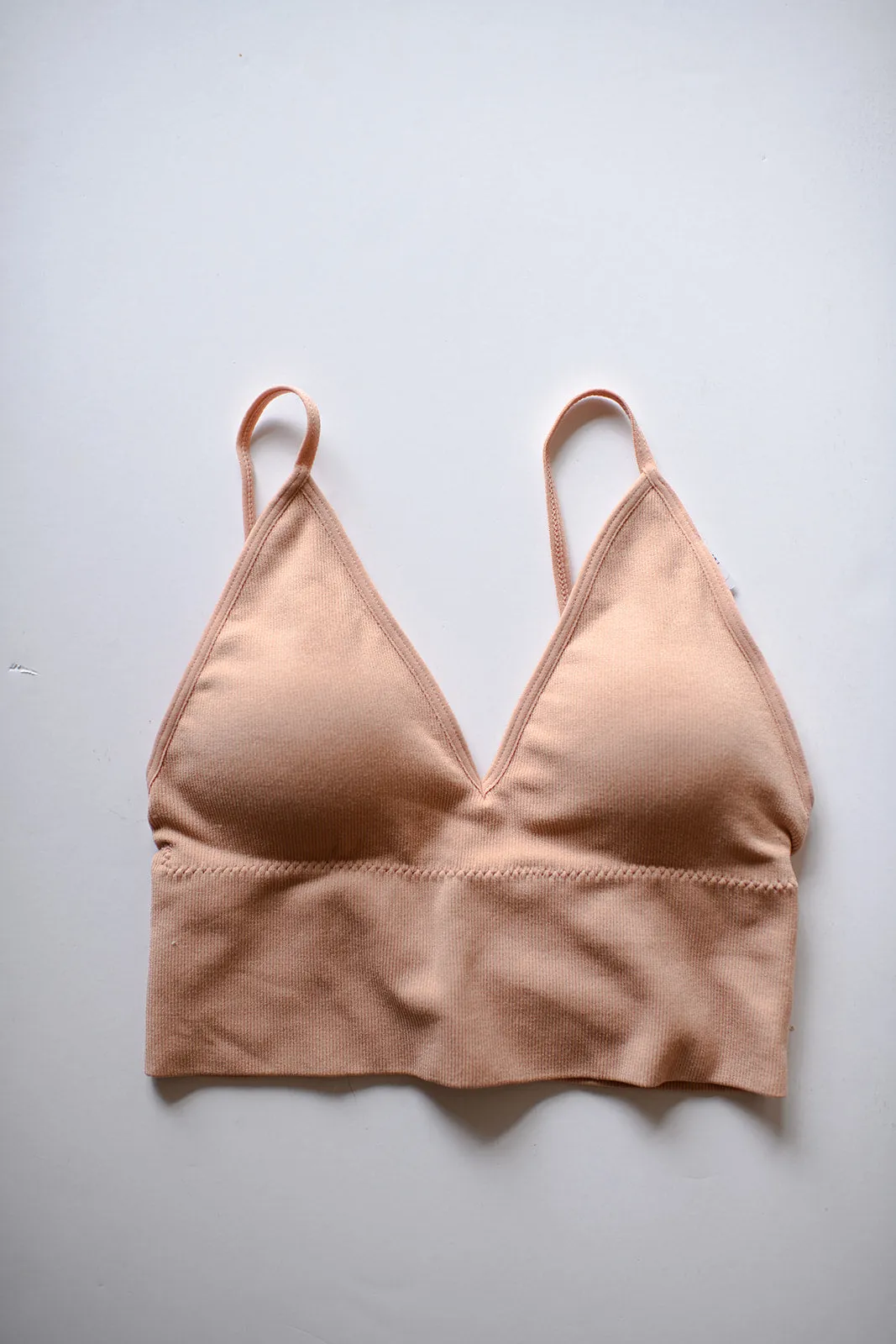 seamless ribbed bralette