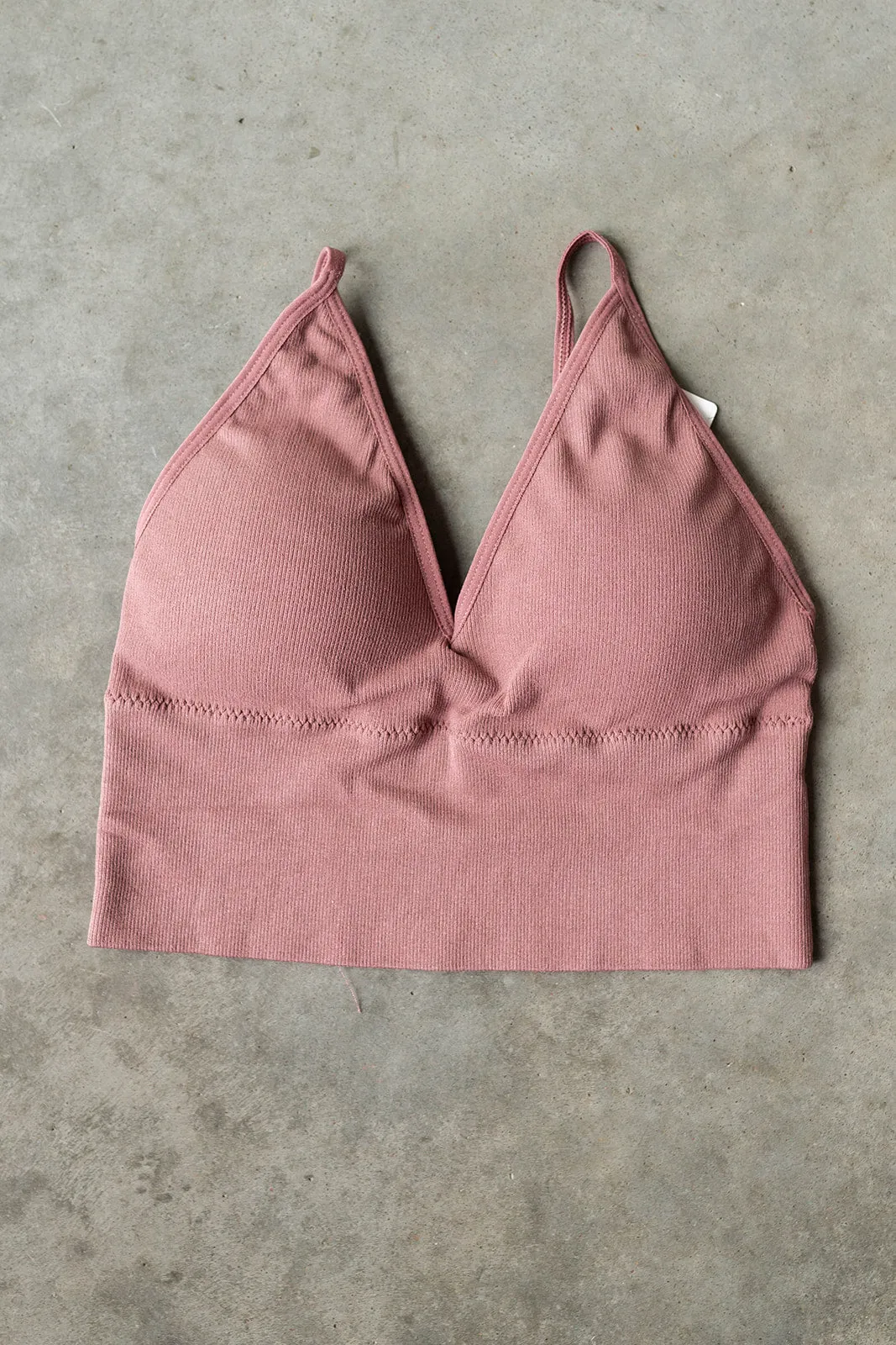 seamless ribbed bralette