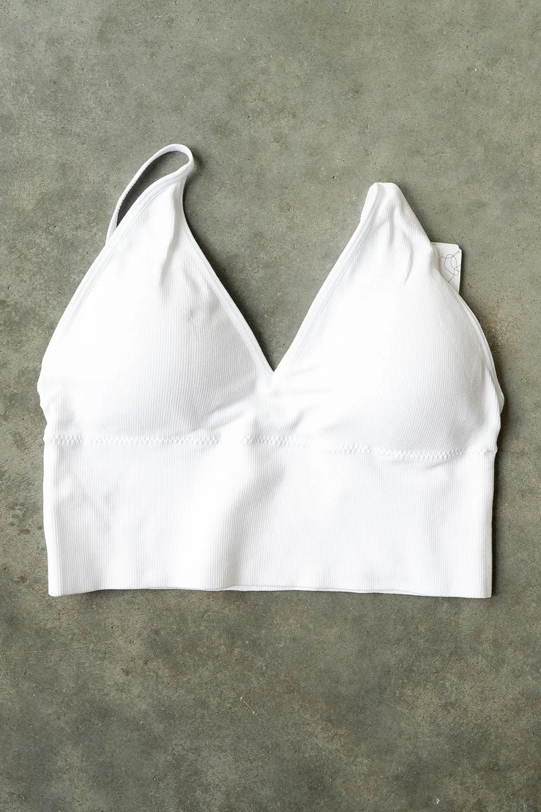seamless ribbed bralette