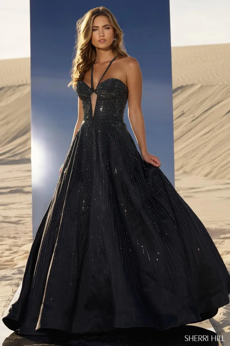 Sherri Hill Heat Stone Ballgown 56815