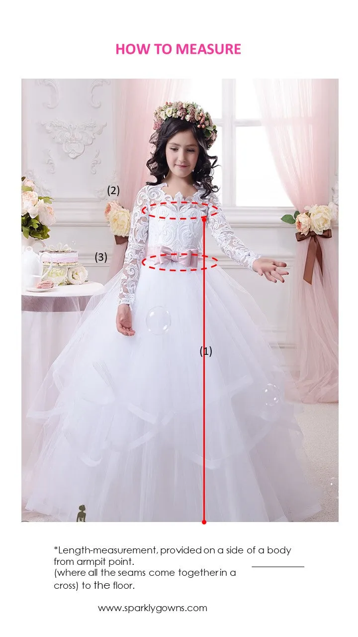 Shiny Flower Girl Children Ball Gown 2311.