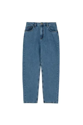 Skall Studio Allison Cropped Jeans - Washed Blue